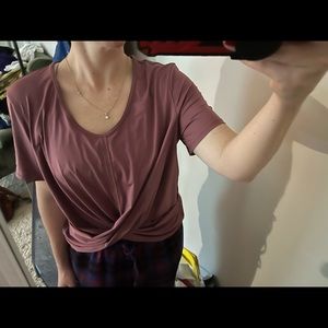 lululemon twist-front scoop neck top